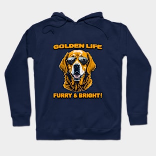 Golden Retriever, Golden Life Furry & Bright Hoodie